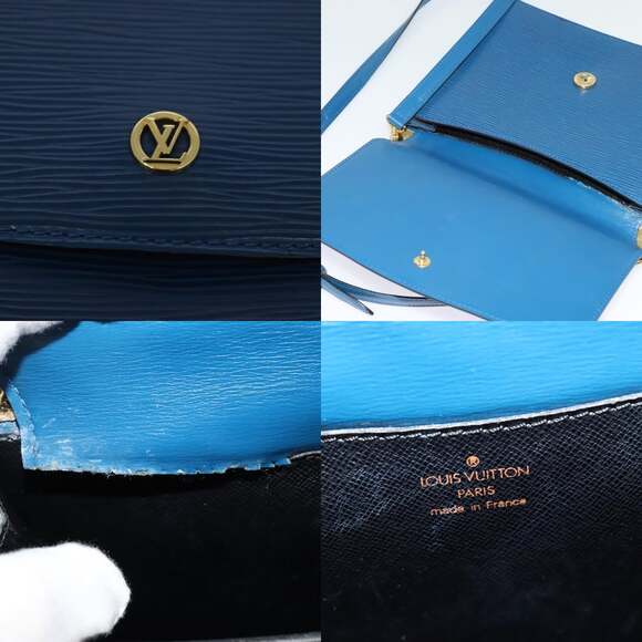 LOUIS VUITTON Epi Grenel Shoulder Bag Blue M52362 - Picture 11 of 13